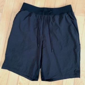 Lulu Lemon Mens Athletic Short, Black: T.H.E. Linerless Short 9"